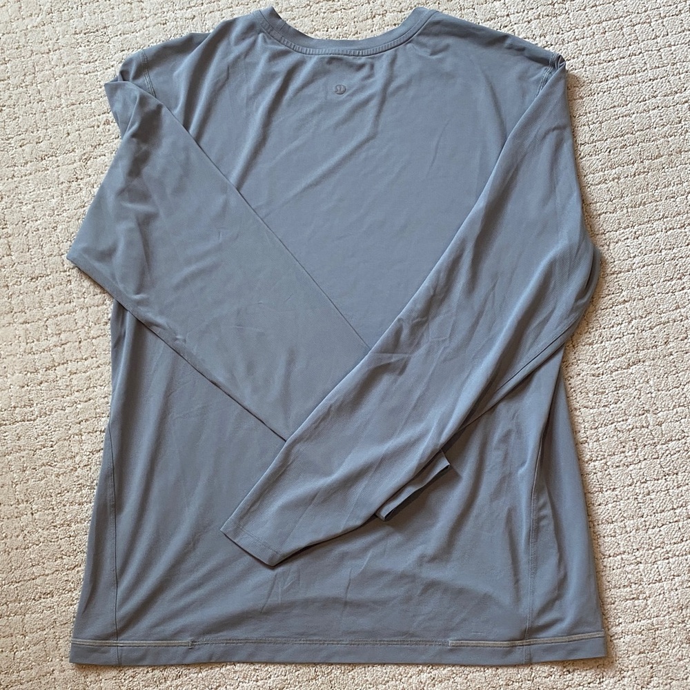 lululemon athletica Men's Long Sleeve Blue Shirt